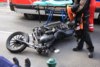 Kraksa w Poznaniu motocykl vs Citroen C3