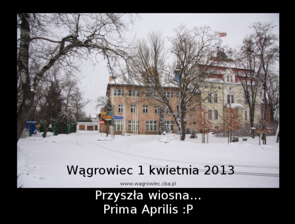 Przyszła wiosna - Prima Aprilis - 1 kwietnia 2013