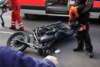 Wypadek motocyklisty na ul. Głogowskiej w Poznaniu