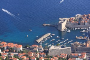 Stare miasto w Dubrowniku z lotu ptaka