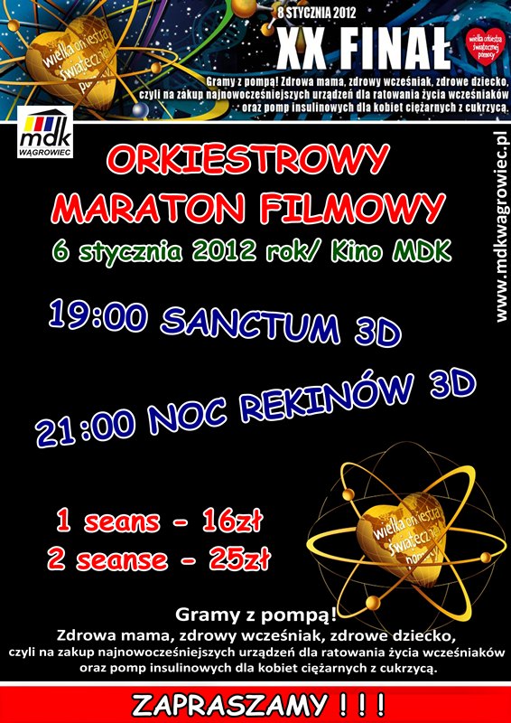 Program Orkiestrowego Maratonu Filmowego