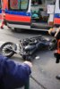 Poznań ul. Głogowska rozbity motor