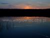 Jezioro Durowskie o zachodzie słońca